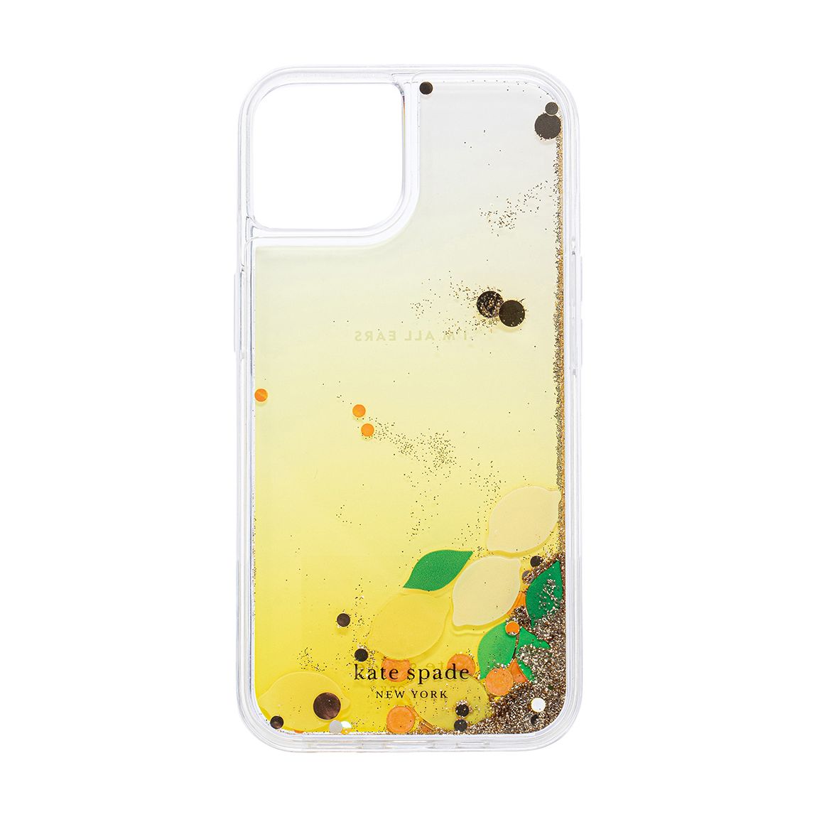 Lemon Drop Liquid Glitter iPhone 14 Case main product photo