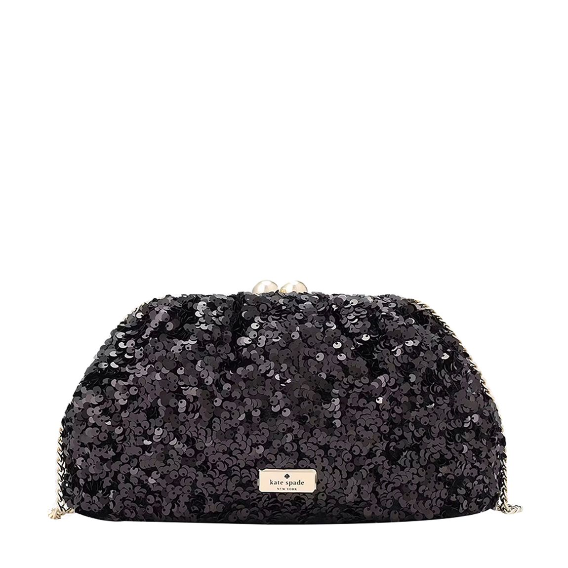 Scrunchy Sequin Fabric Convertible Clutch main product photo
