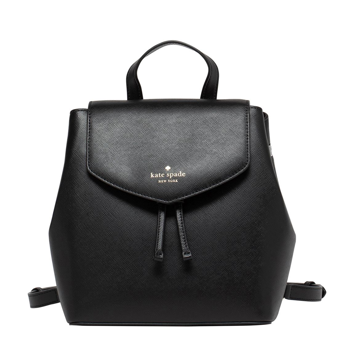 Lizzie Saffiano Leather Medium Flap Backpack main product photo
