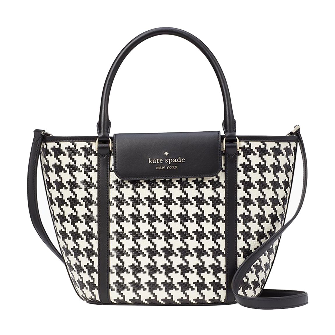 Cruise Woven Houndstooth Medium Tote main product photo