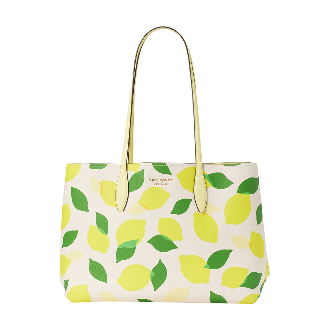 All Day Lemon Toss Printed Pvc Large Tote main product photo