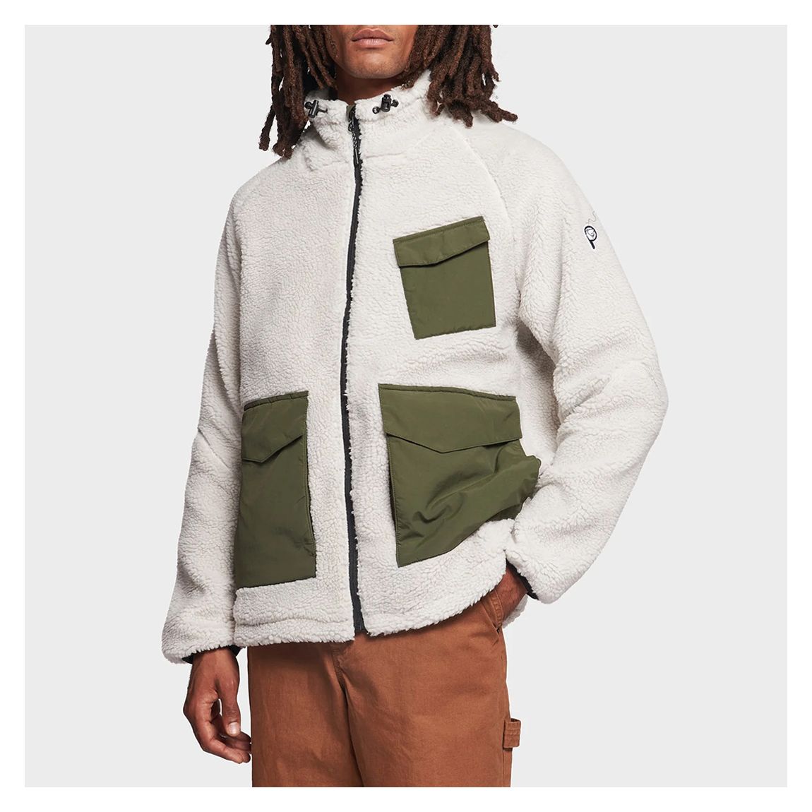 White Borg Fleece Jacket main product photo