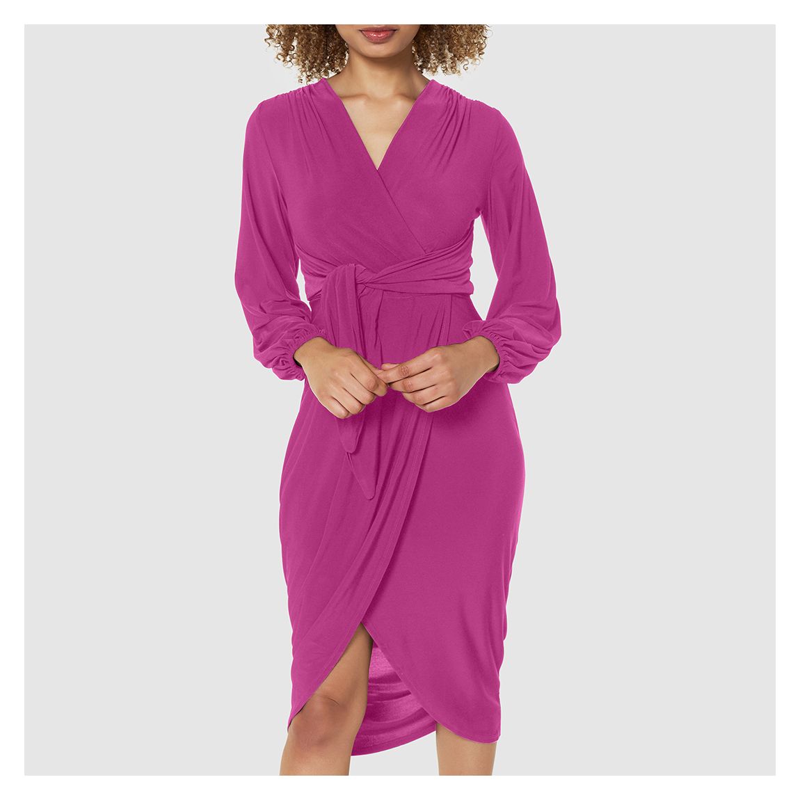 Pink Wrap Pencil Dress main product photo