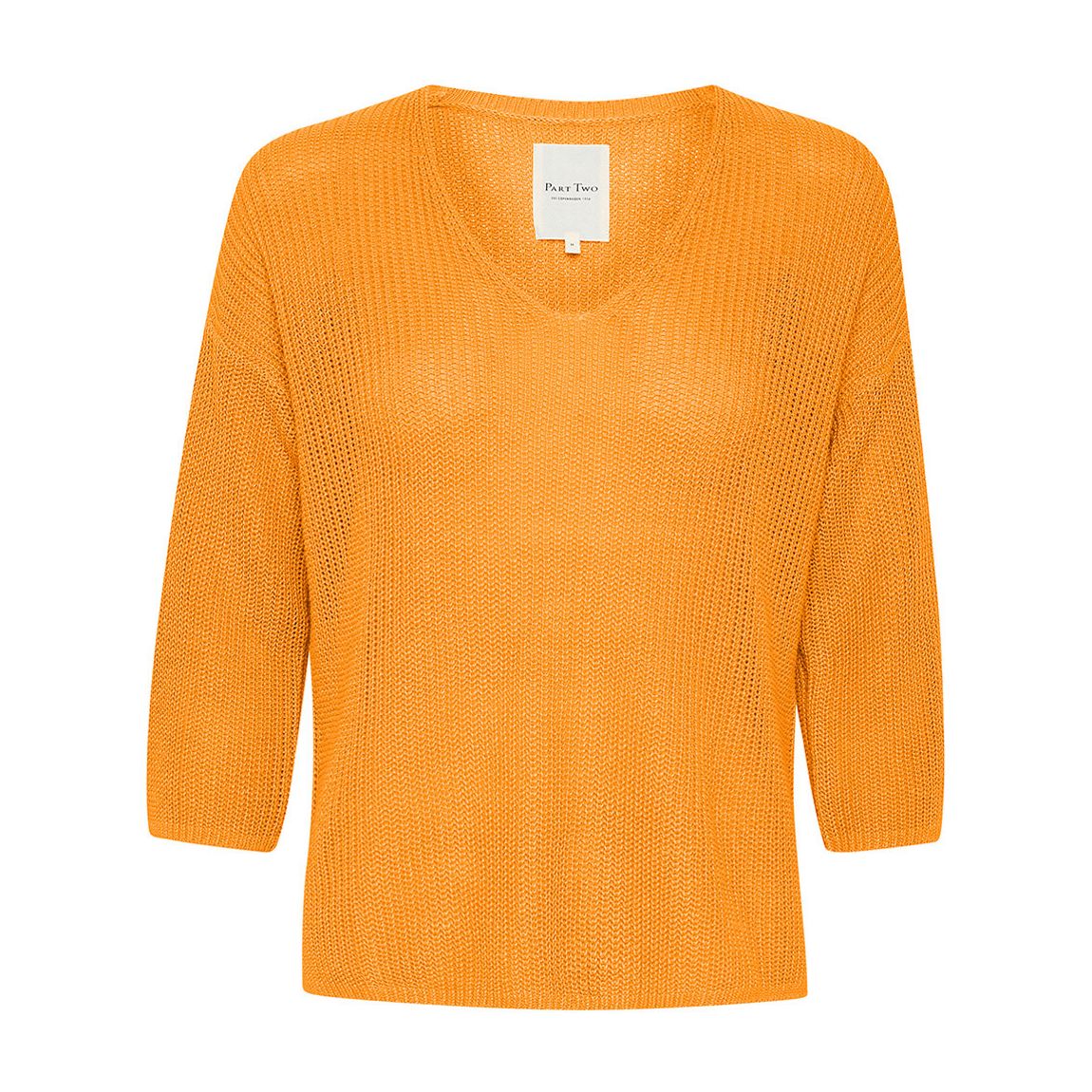 Orange Netrona Linen Jumper main product photo