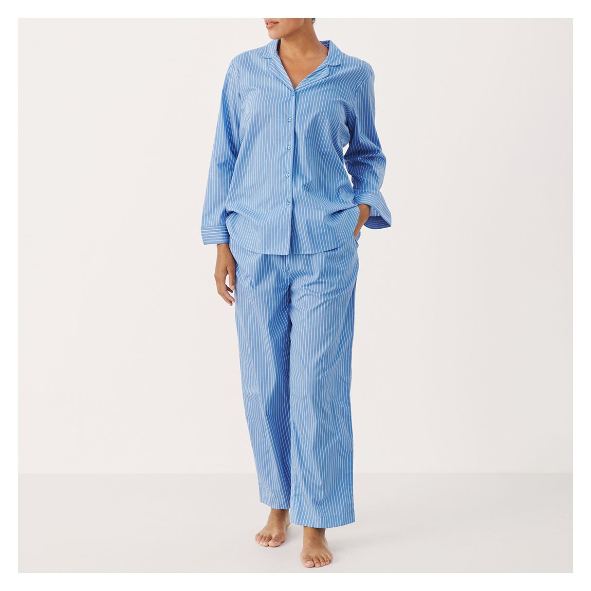 Blue Telma Stripe Cotton Shirt main product photo