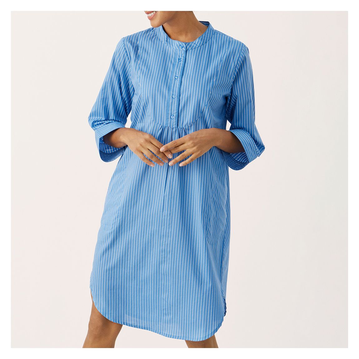 Blue Cotton Tamia Dress main product photo
