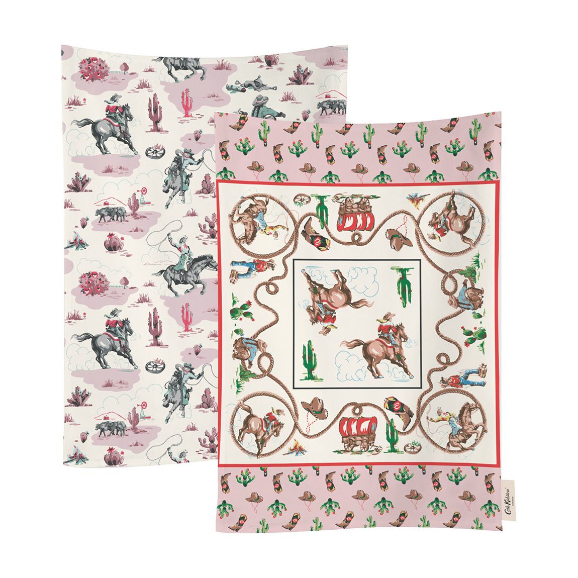 Set of 2 Cowgirl Rodeo Tea Towels main product photo