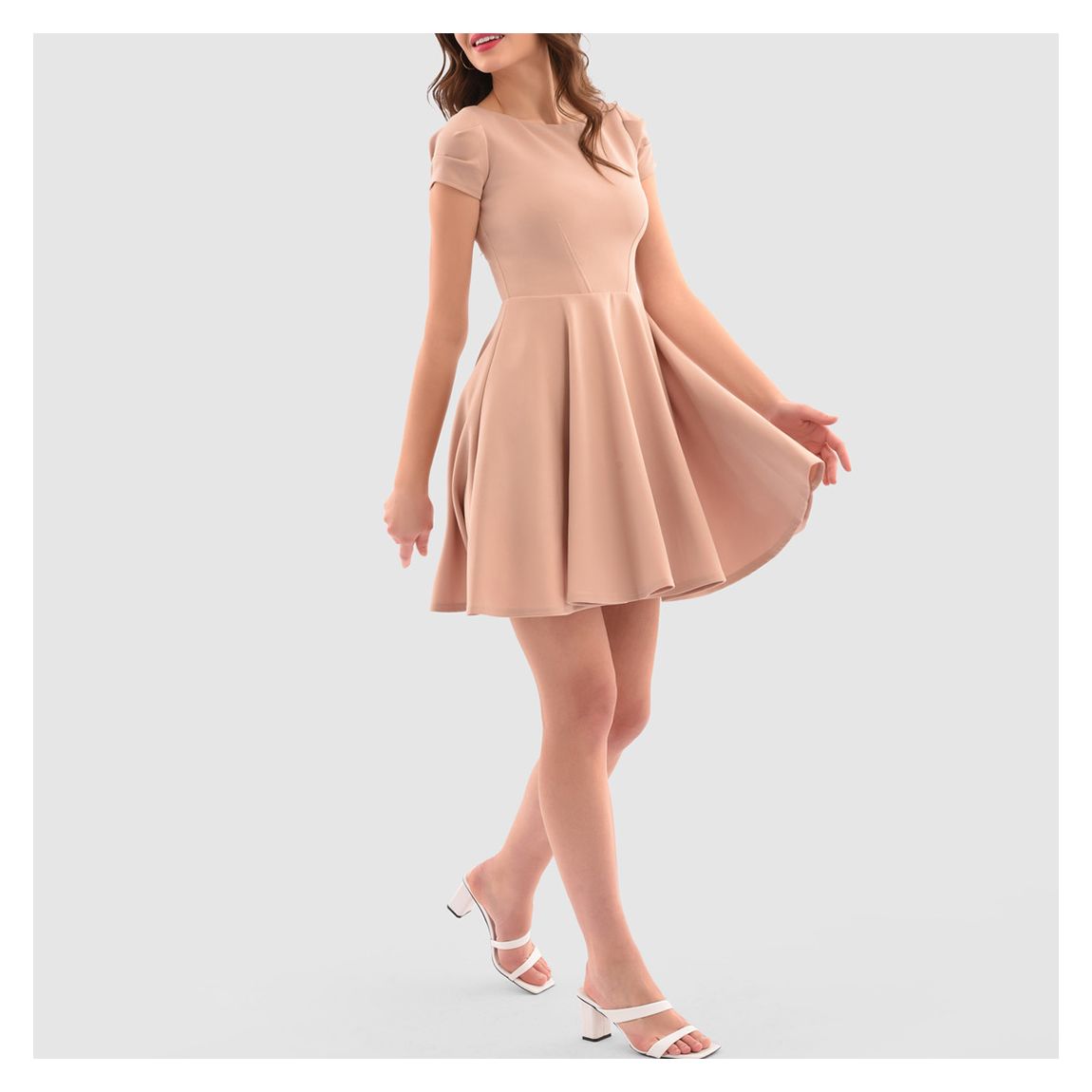 Blush Skater Dress main product photo