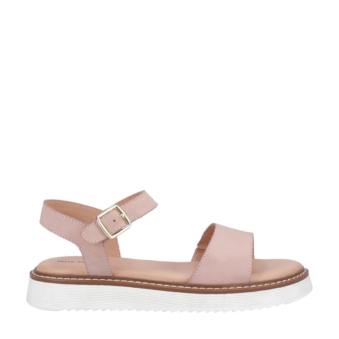 Blush Cassie Leather Flat Sandals main product photo