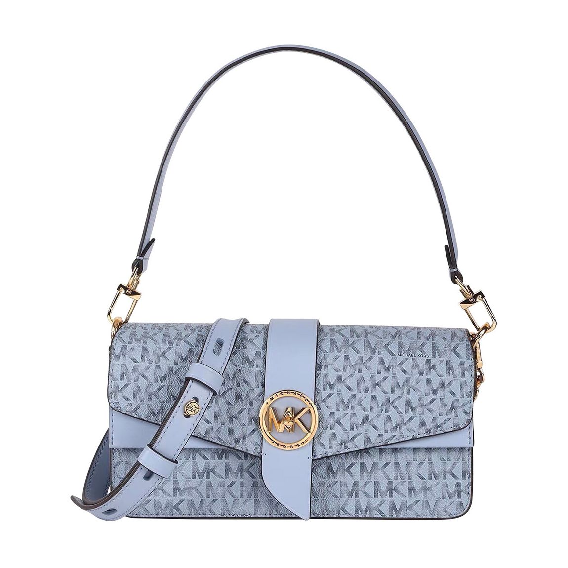 Pale Blue Greenwich Shoulder Bag main product photo