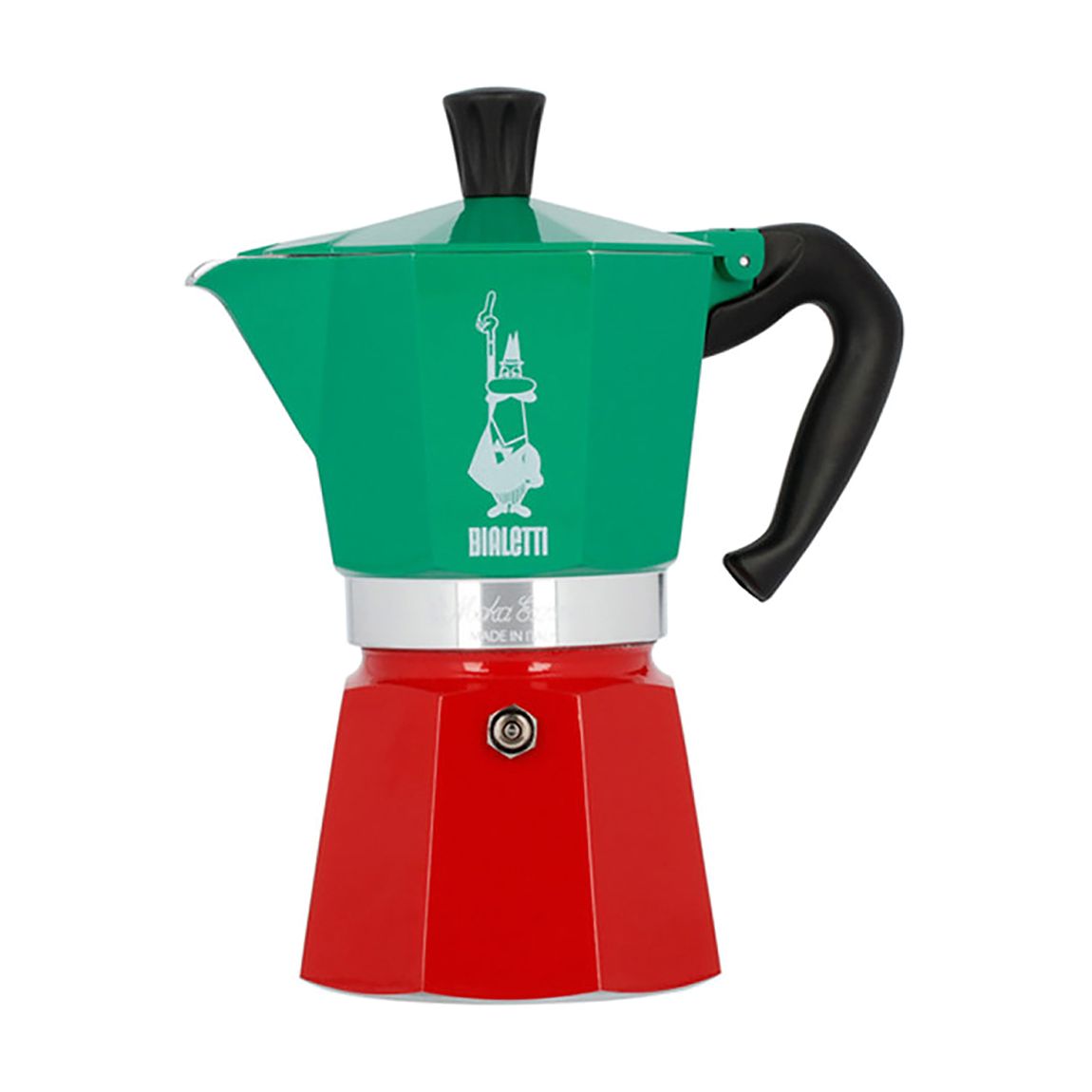 6 Cup Bialetti Moka Express Aluminium Stovetop Coffee Maker - Italia Collection main product photo