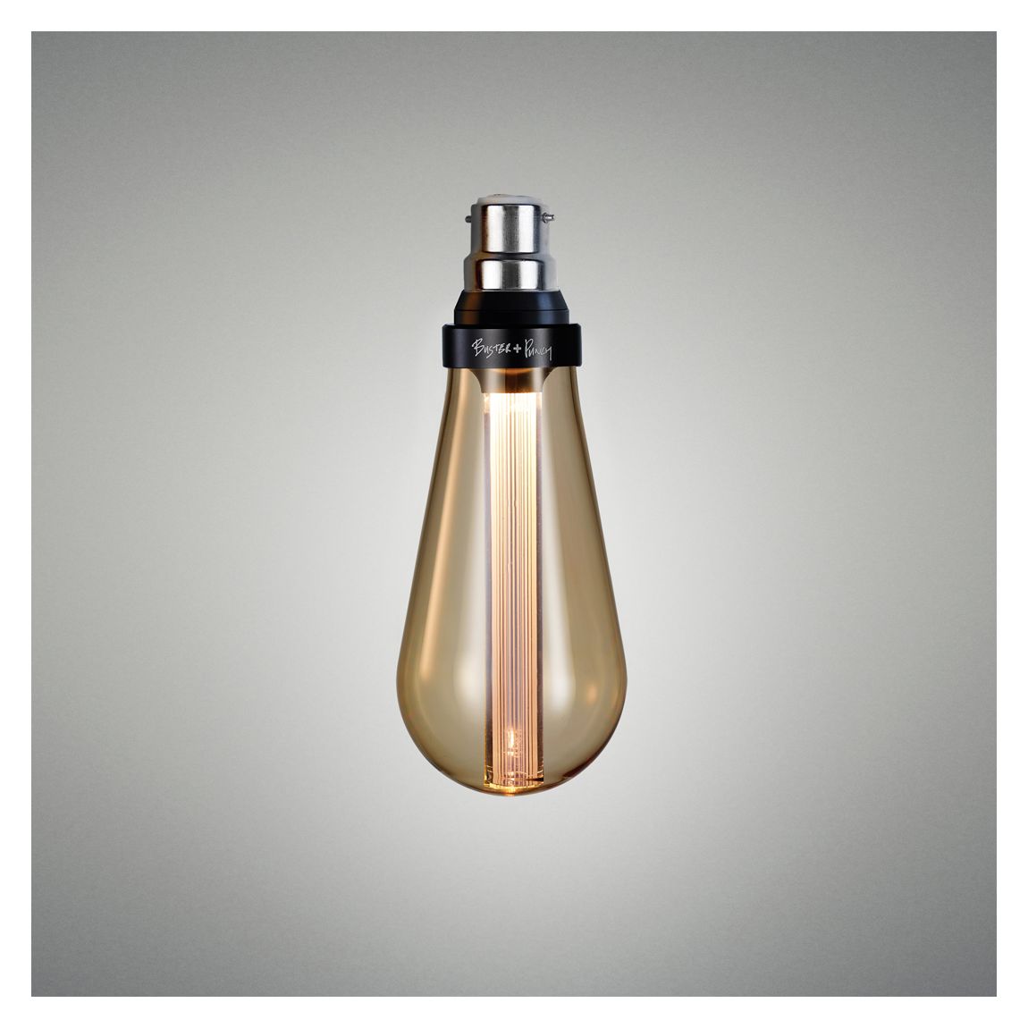 B22 Buster Non Dimmable Teardrop Bulb in Gold main product photo