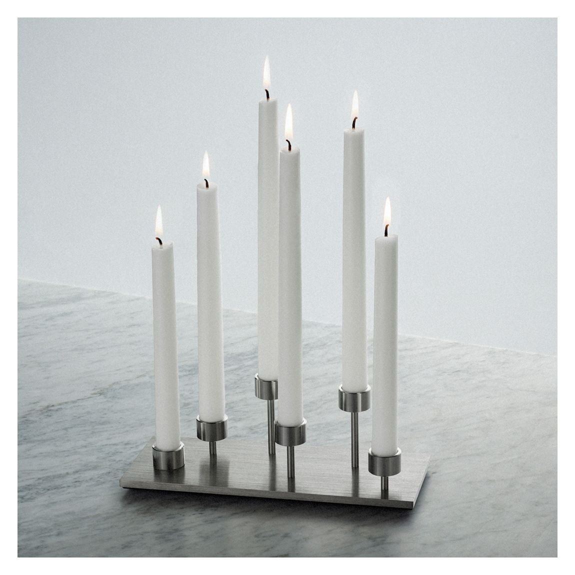 Machined Candelabra in Steel main product photo