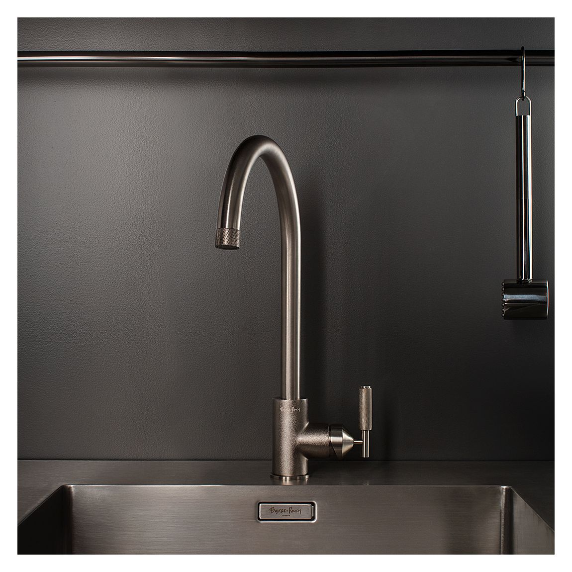 Kitchen Tap, Mixer/Cross in Gun Metal, Type A main product photo