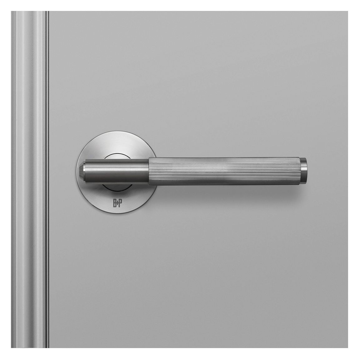 Fixed Linear Door Handle in Steel, Single-sided main product photo