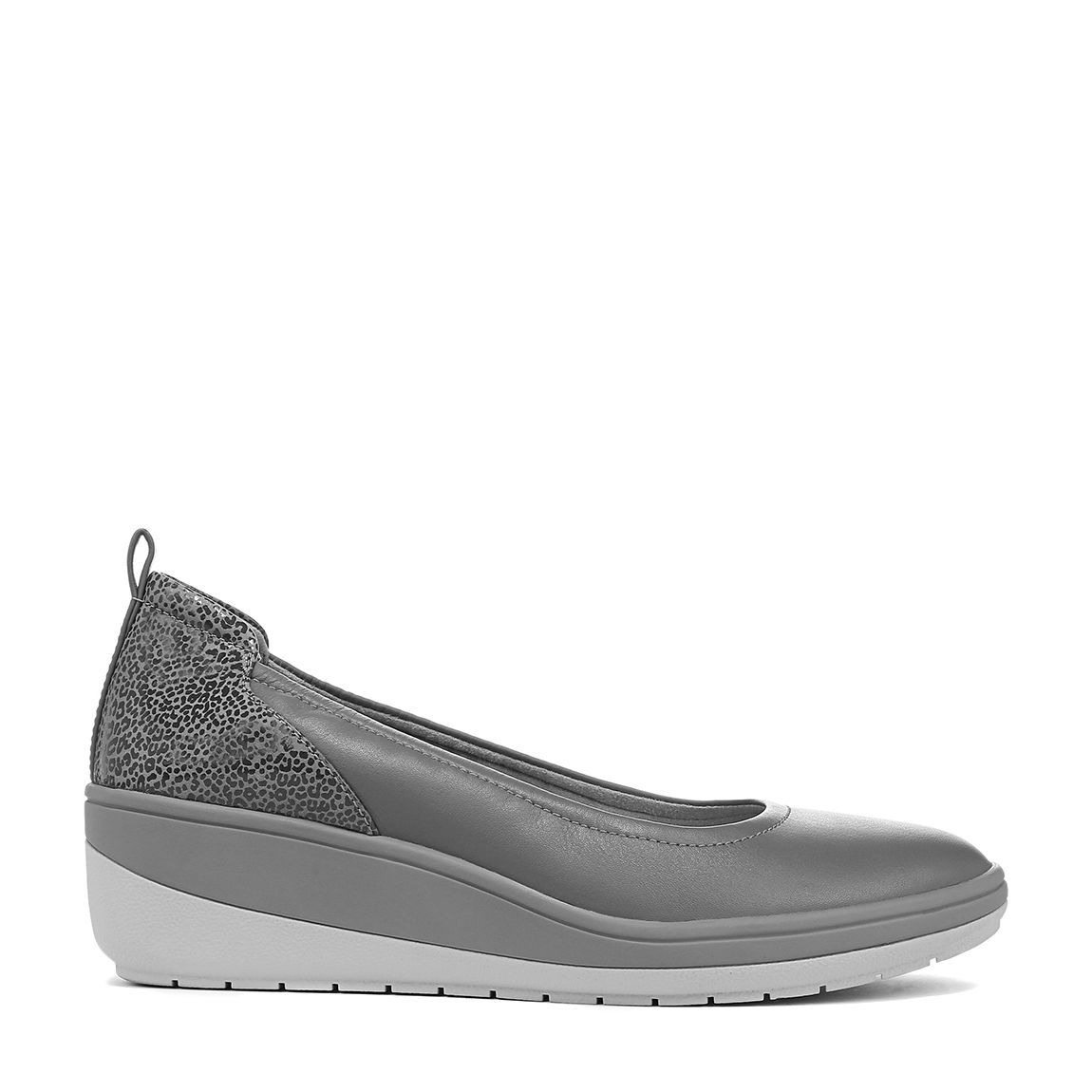 Grey Leather Jacey Wedge Shoe main product photo