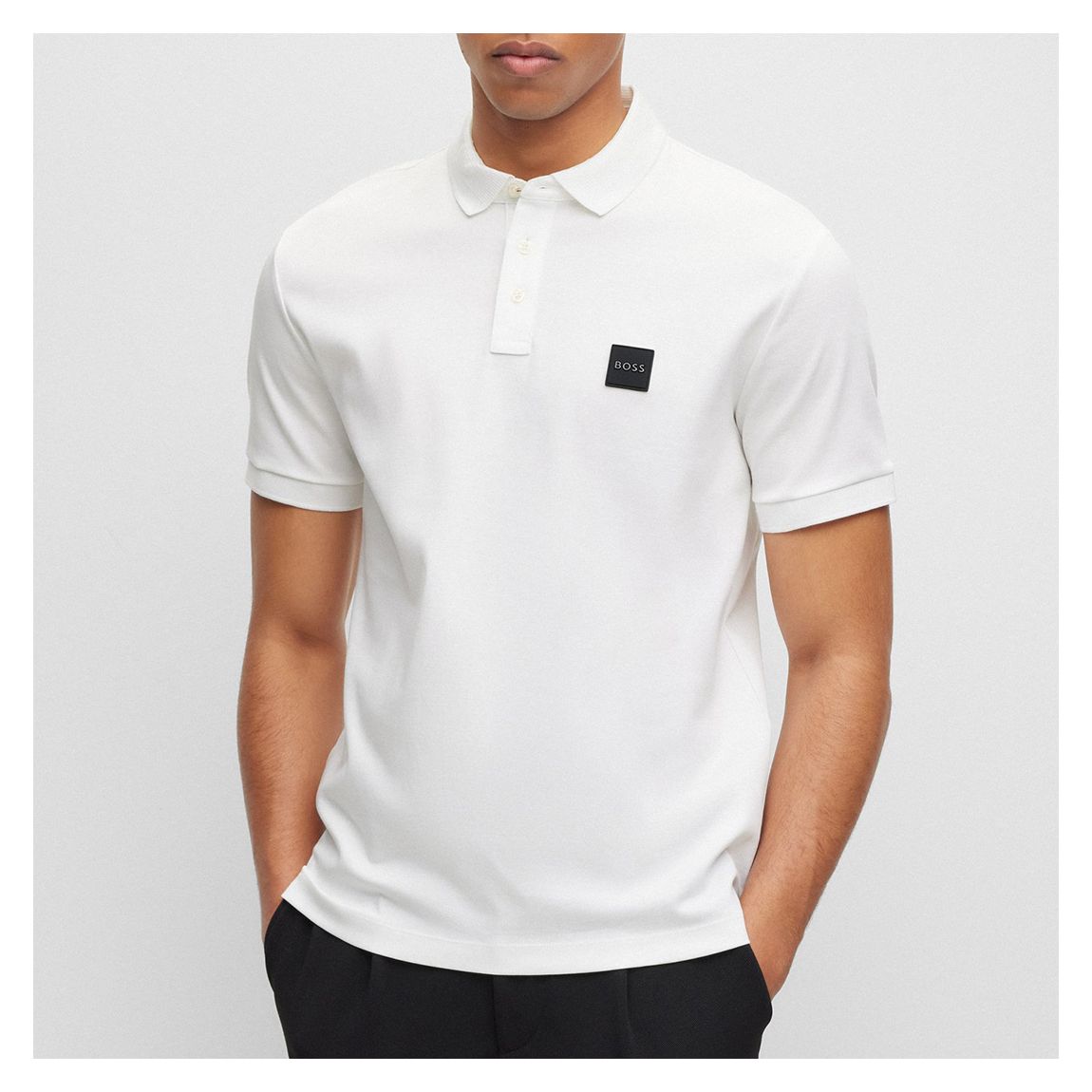 White Parlay Cotton Polo Shirt main product photo