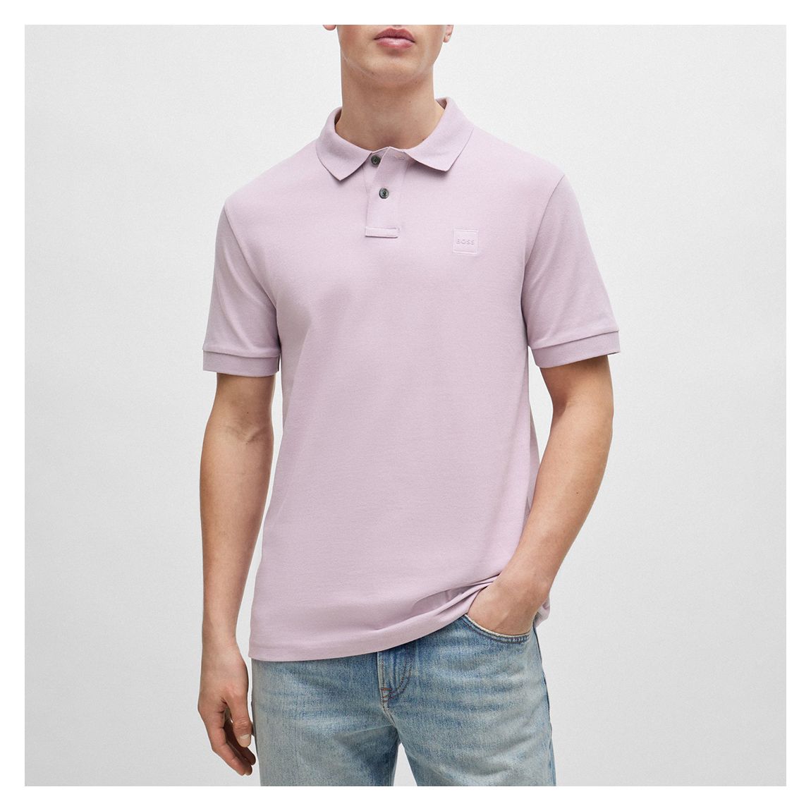 Pink Passenger Patch Logo Cotton Polo Shirt main product photo