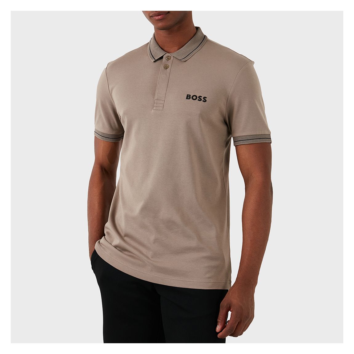 Brown Paule Cotton Polo Shirt main product photo