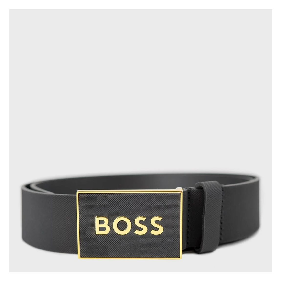 Black Icon Leather Belt main product photo