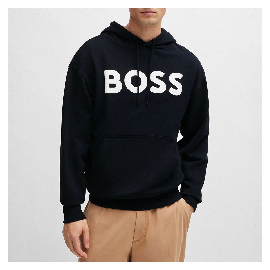 Navy We Basic Cotton Hoodie main product photo