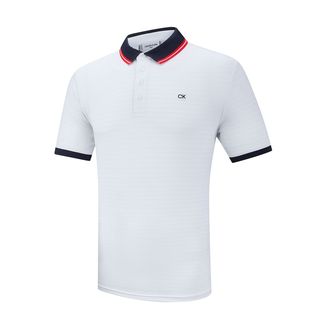 White Calvin Klein Lightweight Polo main product photo