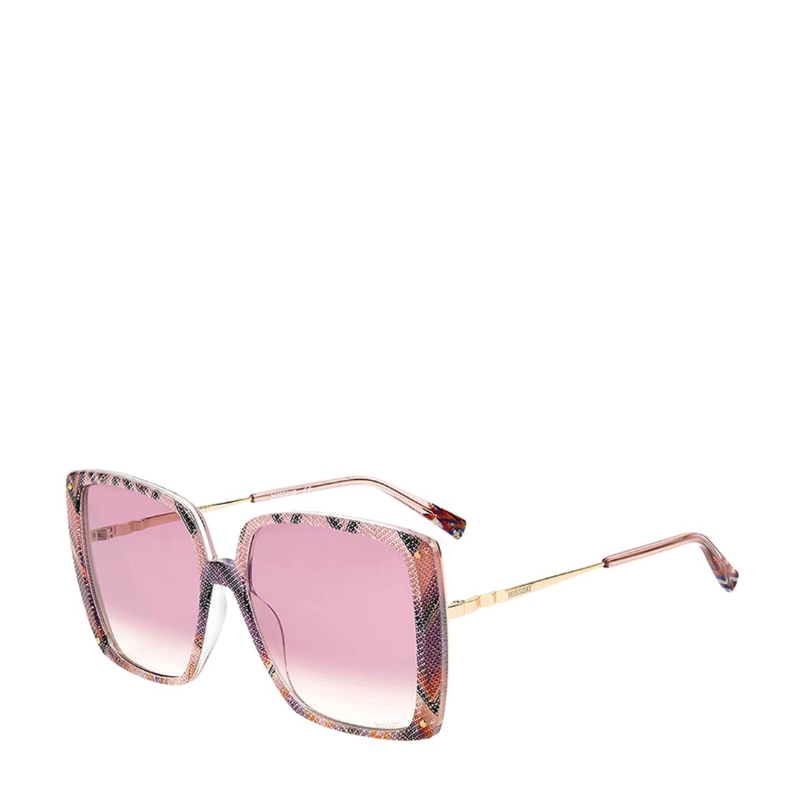 Women's Pink Pattern Missoni Sunglasses 58mm main product photo