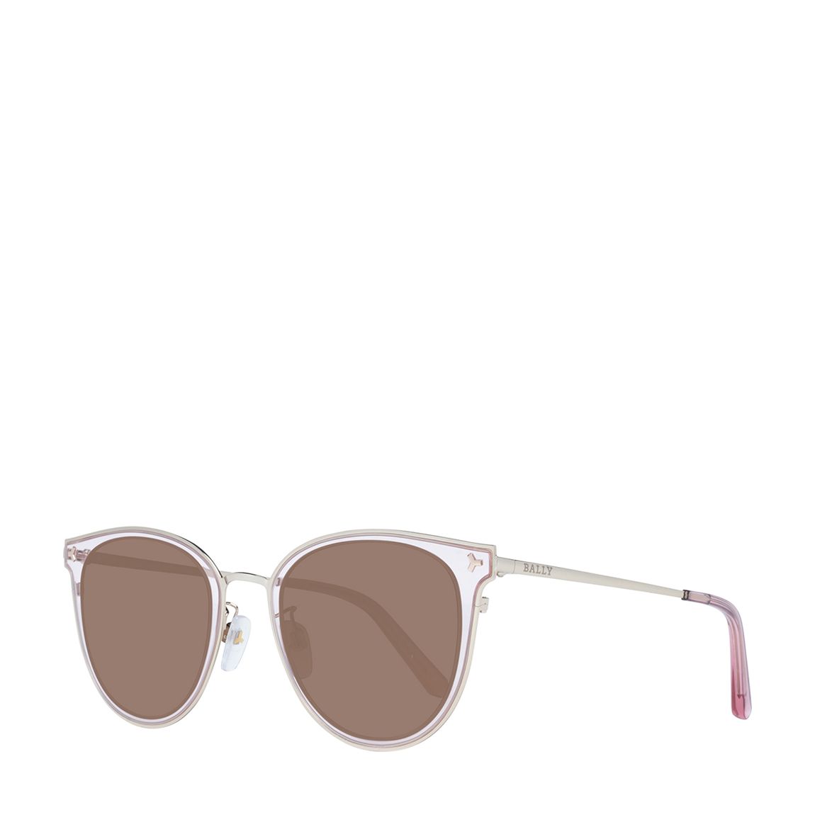 Women's Transparent Gold Bally Sunglasses 53mm main product photo
