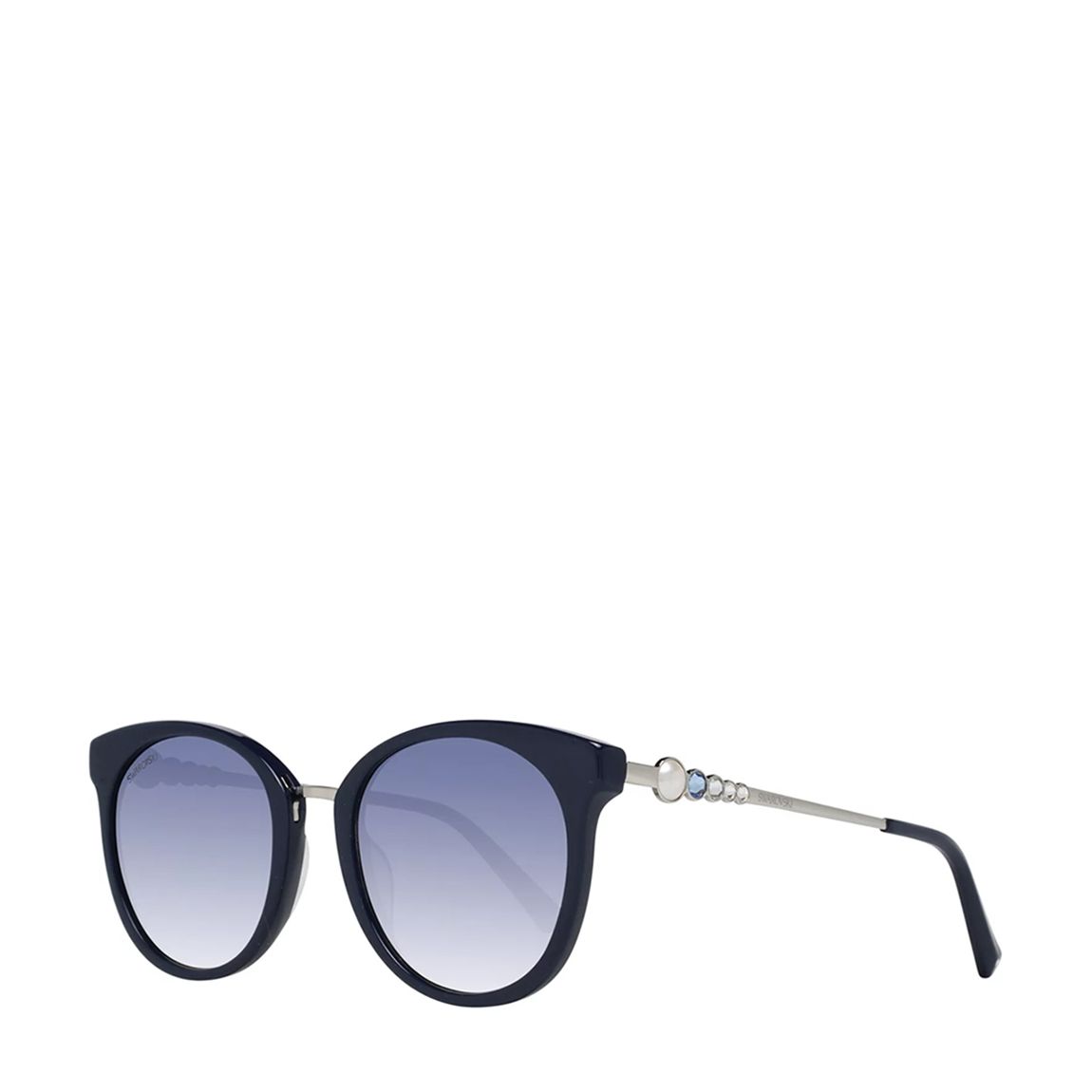 Women's Blue Swarovski Sunglasses 52mm main product photo