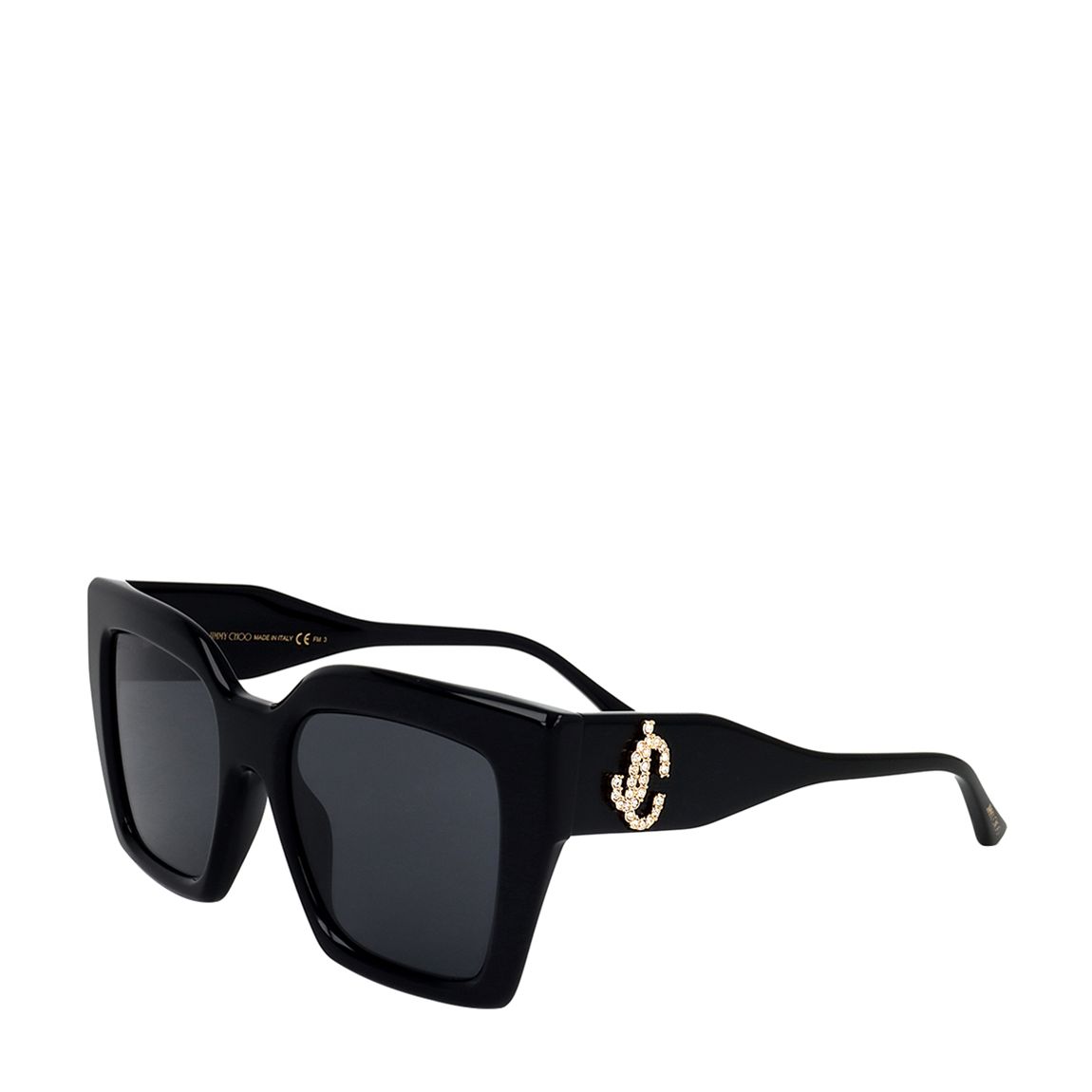Black Grey Square Sunglasses 59mm main product photo