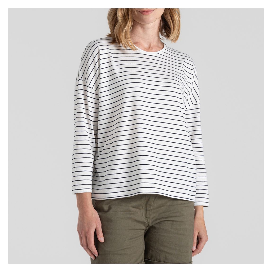 Navy/White Kielder Cotton T-Shirt main product photo