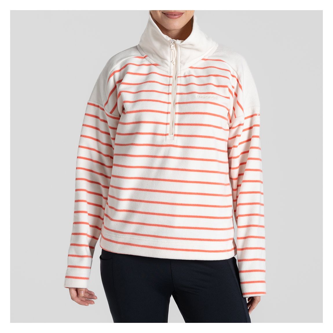 Pink Lily Half Zip Fleece main product photo
