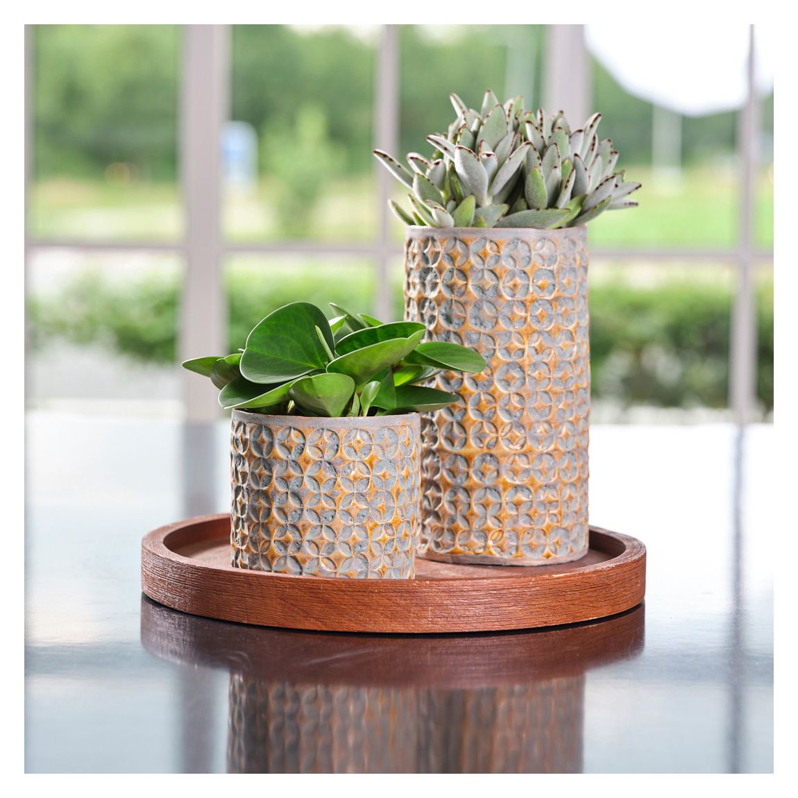 Terni Planter Mustard D21.5Cm H10Cm main product photo