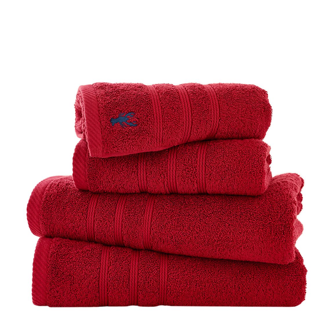 Kaleidoscope Pair of Hand Towels, Berry main product photo