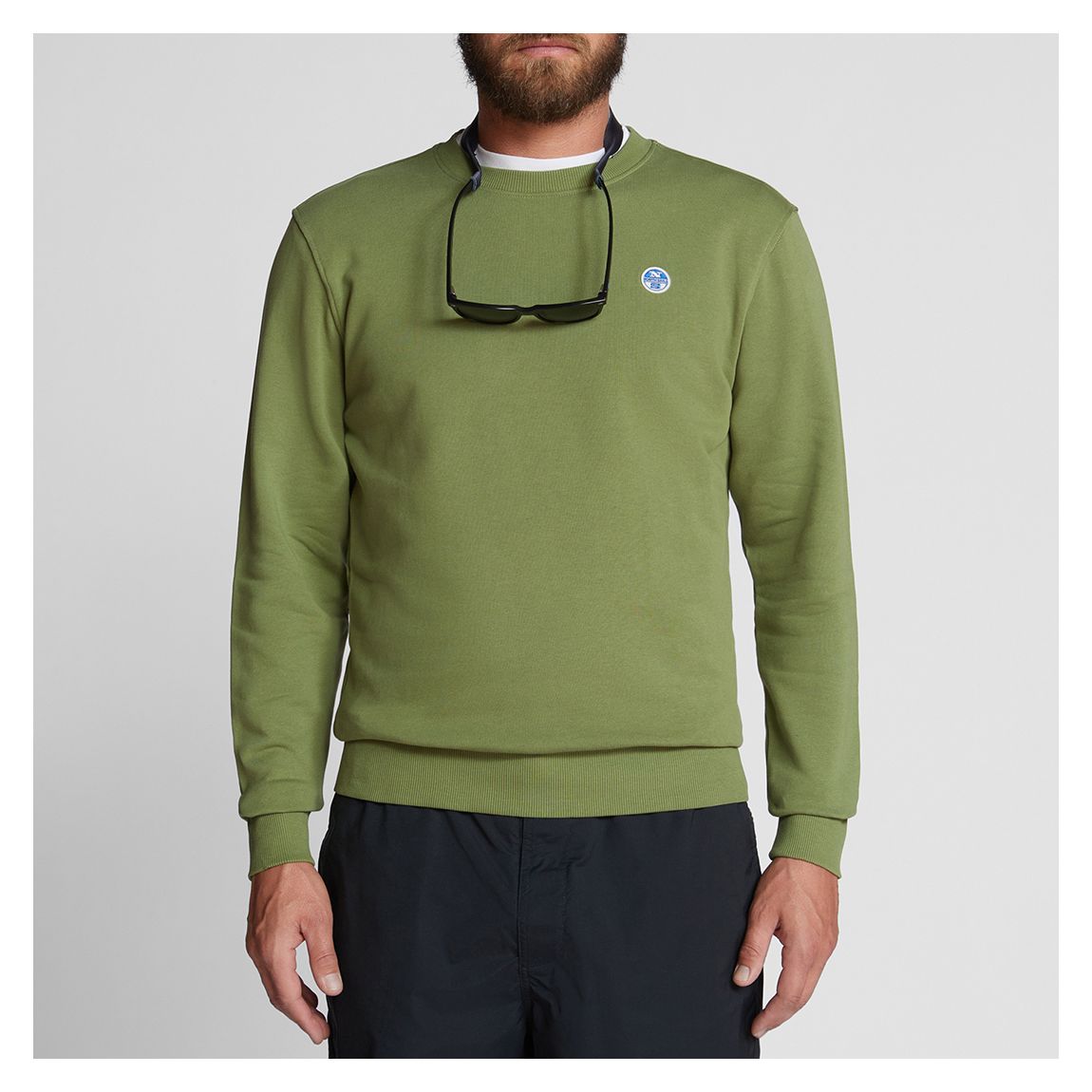 Green Cotton Patch Sweatshirt main product photo