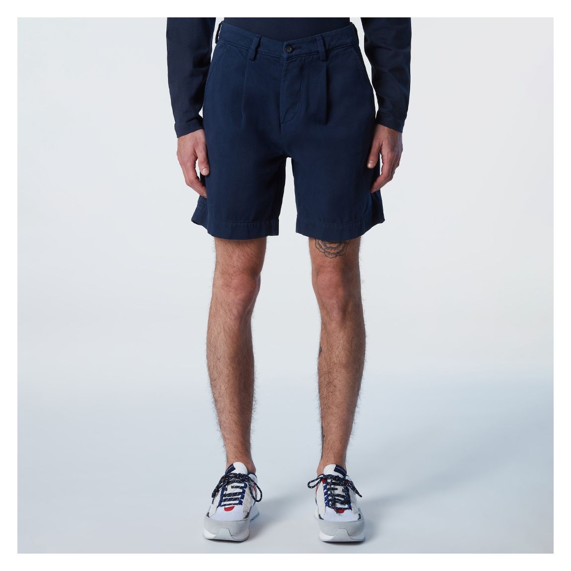 Navy Newport Cotton Shorts main product photo