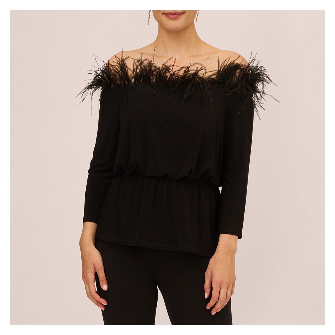 FEATHER JERSEY TOP main product photo