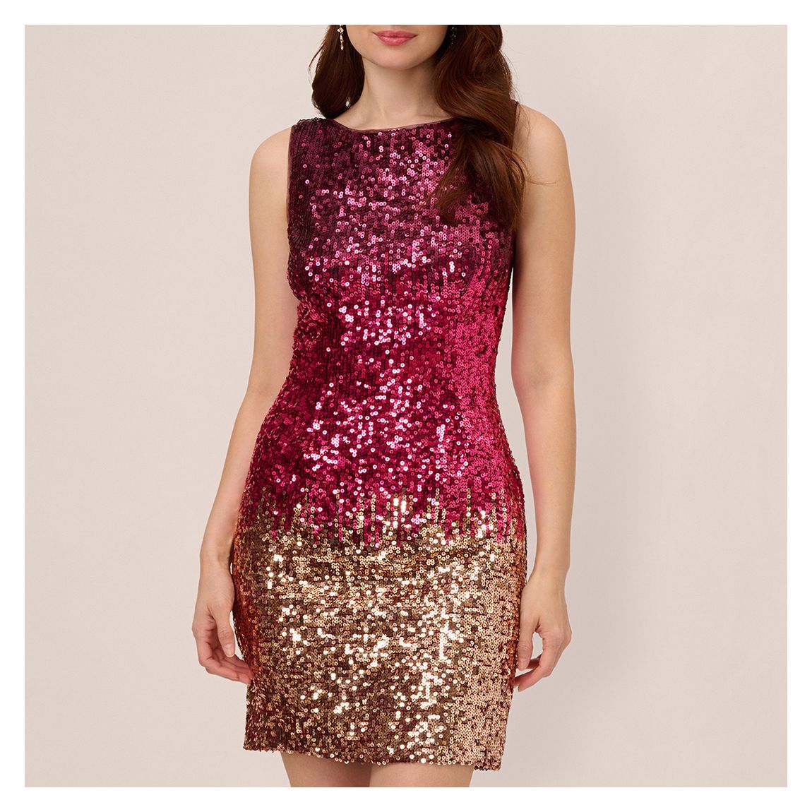 OMBRE SEQUIN SHEATH DRESS main product photo