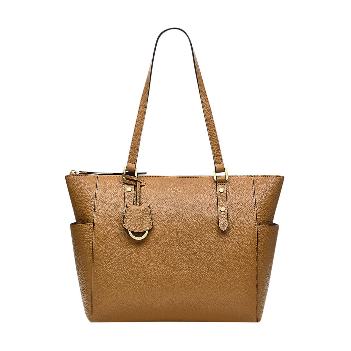 Caramel Silk Street Large Ziptop Shoulder Bag main product photo