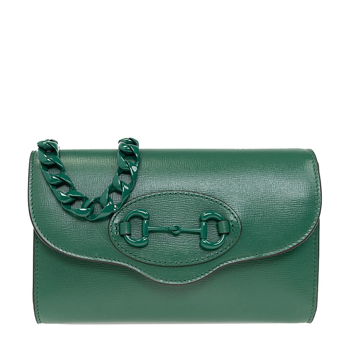Gucci Green Horsebit 1955 Leather Shoulder Bag main product photo