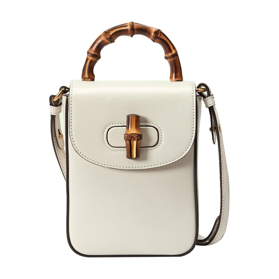 Gucci White Bambooo Mini Handbag main product photo