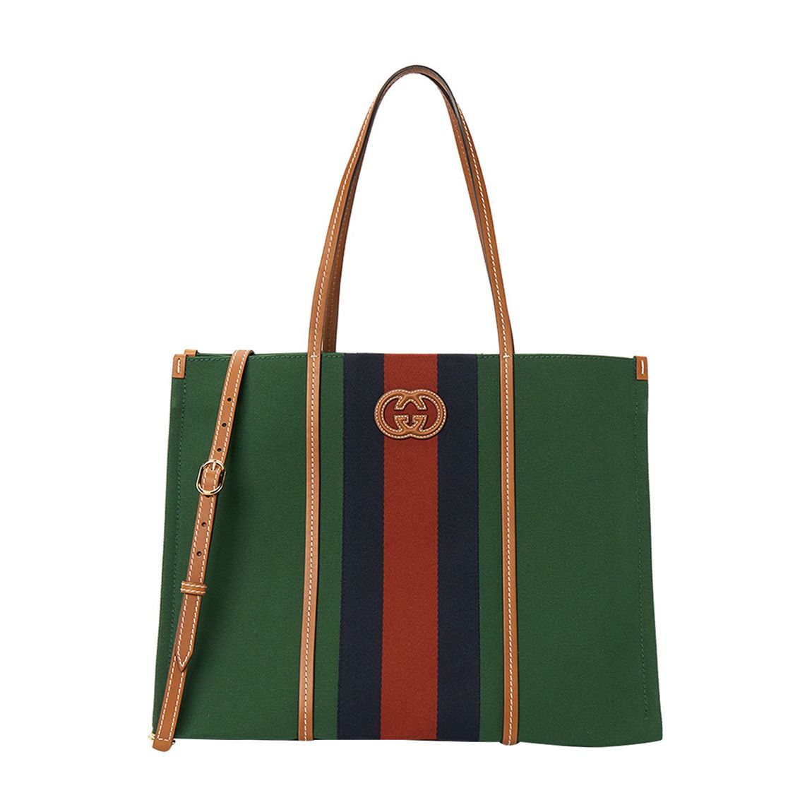 Gucci Green Large Interlocking G Tote Bag main product photo