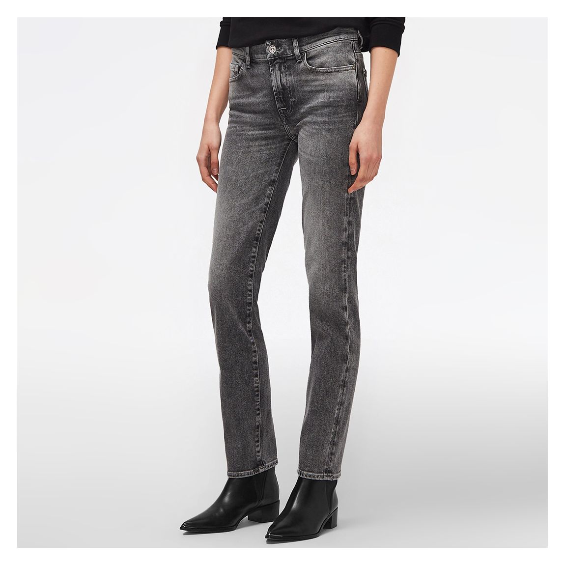 Grey Roxanne Slim Stretch Jeans main product photo