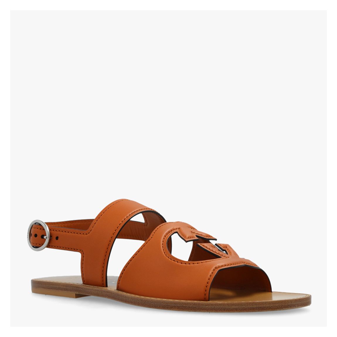 Women's Tan Leather Interlock G Sandals main product photo