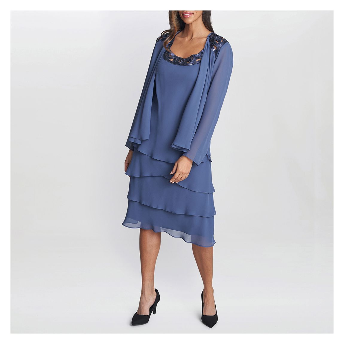 Blue Leigh Jacket Dress main product photo