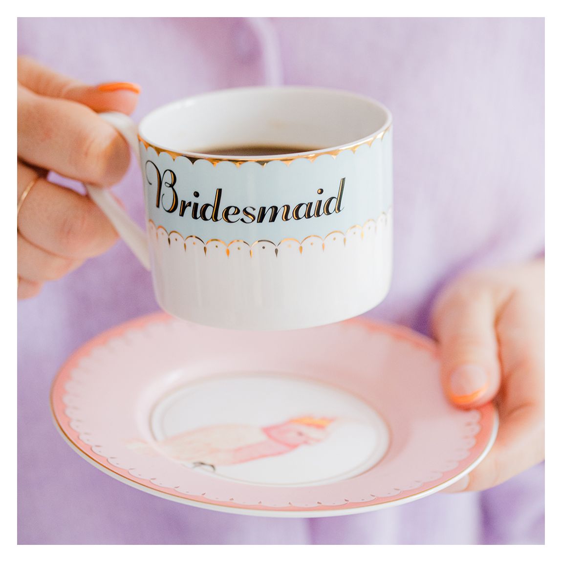 Bridesmaid Cup & Saucer in Gift Box main product photo