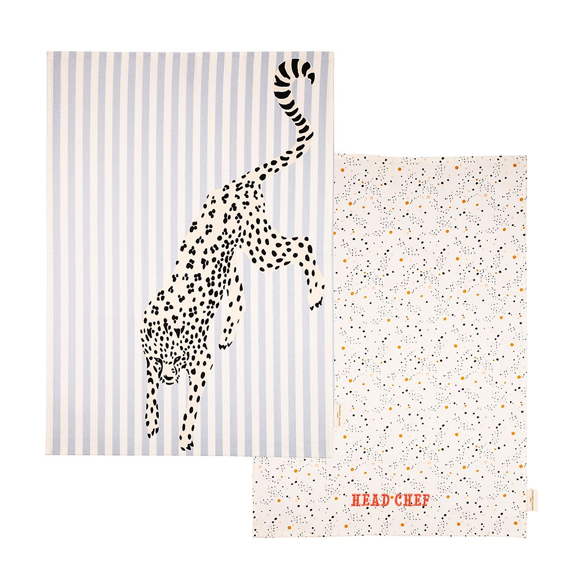 Set of 2 Cheetah Tea Towels main product photo