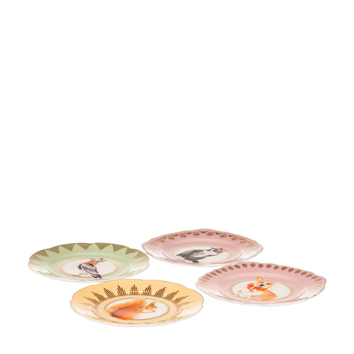 Set of 4 Best of British Tea Plates in Gift Box main product photo