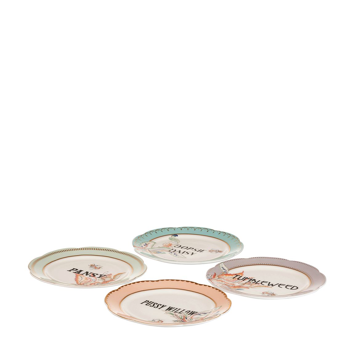 Set of 4 Floral Tea Plates in Gift Box main product photo