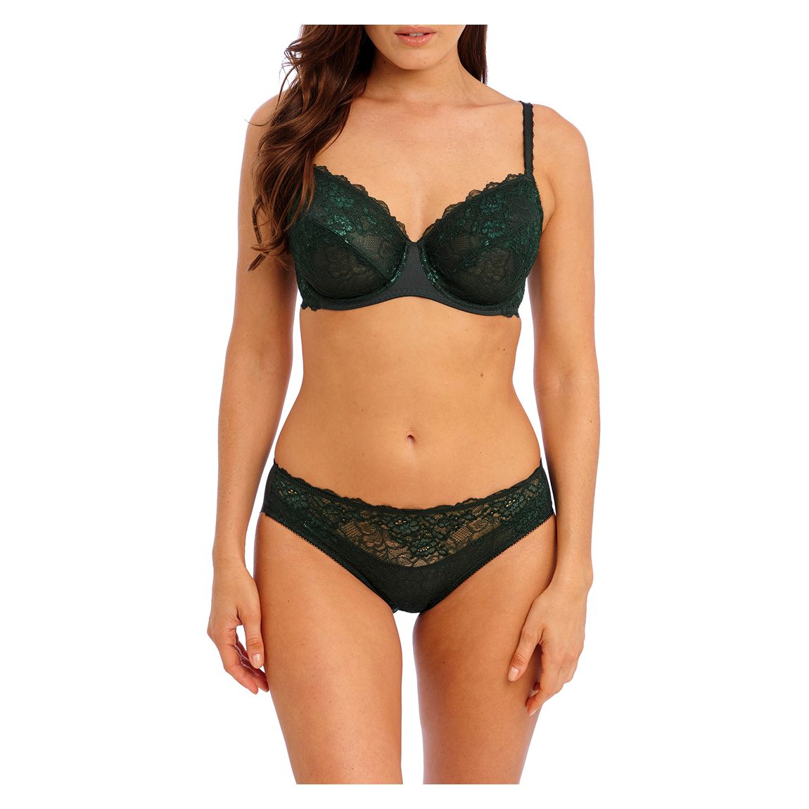 Green Lace Perfection Underwire Contour Bra main product photo